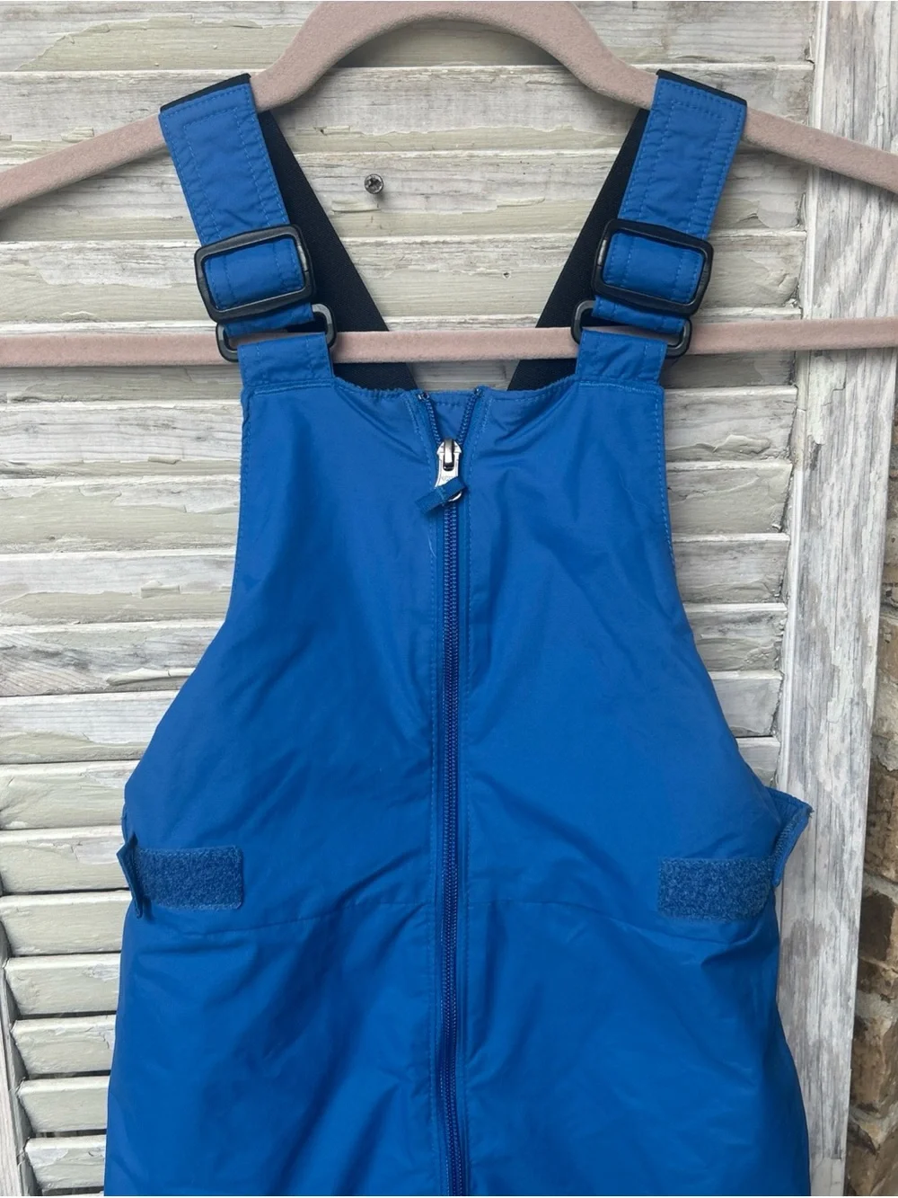 Columbia Snow Bibs Youth M 10 12 Blue Waterproof Insulated Ski Bibs.